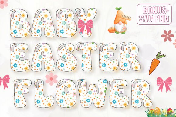 Baby Easter Flower: Soft Floral Charm for Spring Designs