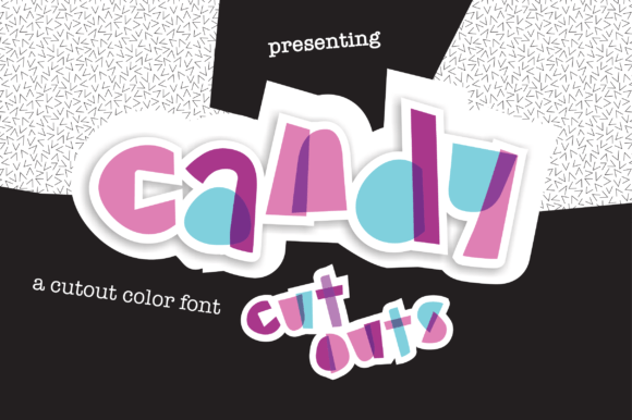 Candy Cutouts: A Playful Typeface for Vibrant Designs