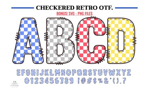 Checkered Retro: A Bold Typeface for Instant Impact