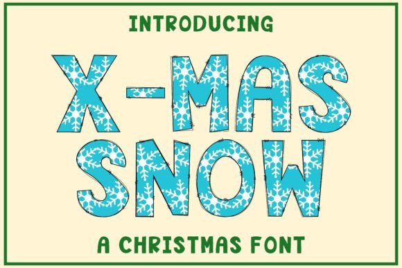 Designing with X-mas Snow: A Festive Color Font for Holiday Projects