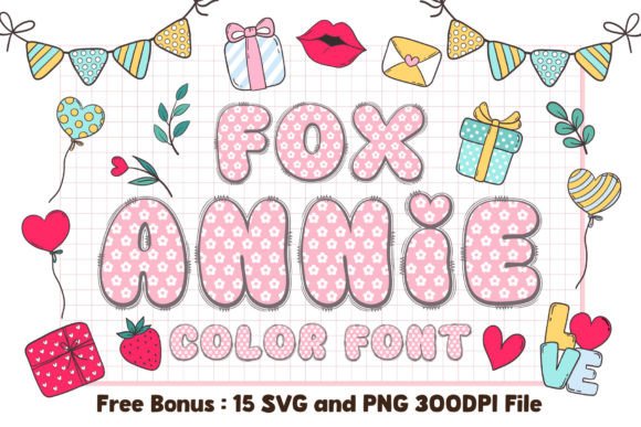 Fox Annie: The Cute Color Font for Heartfelt Design