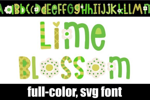 Infuse Natural Energy with the Lime Blossom SVG Font