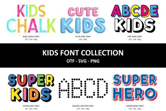 Kids Collection: A Font Bundle for Playful, Creative Projects
