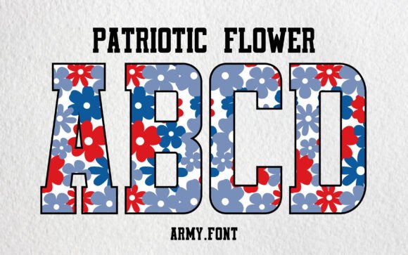 Patriotic Flower: Bold Typography for a Memorable Brand