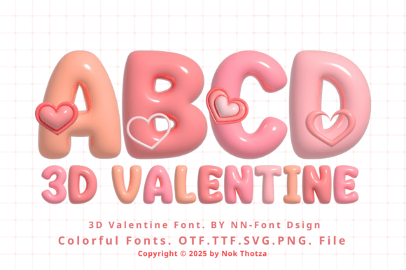 Romance Your Designs with 3D Valentine Typography