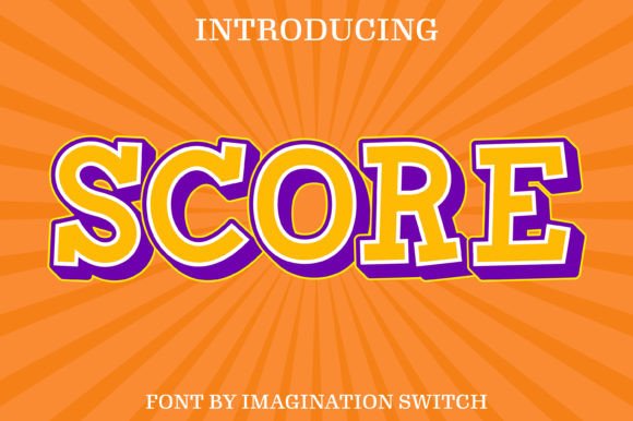 Score: Infusing Vibrant Energy into Modern Typography