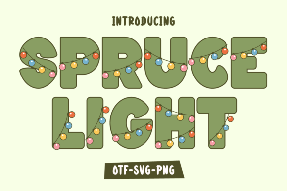 Spruce Light: A Festive Christmas Font for Your Holiday Projects
