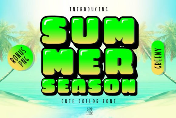 Summer Season Greeny: The Bold Display Font That Commands Attention