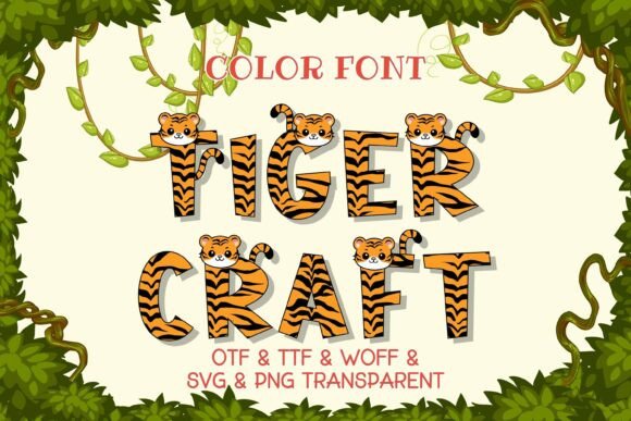 Tiger Craft: A Bold Typeface with Jungle Personality