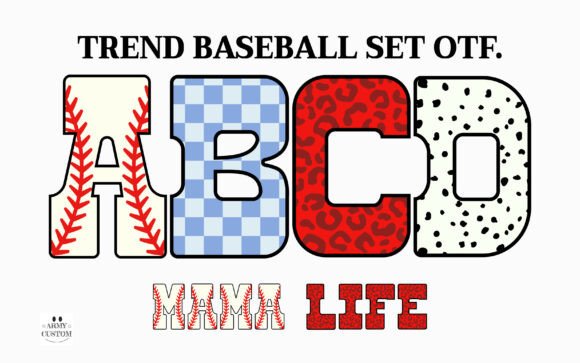Trend Baseball Set: A Typeface That Brings the Game Day Energy