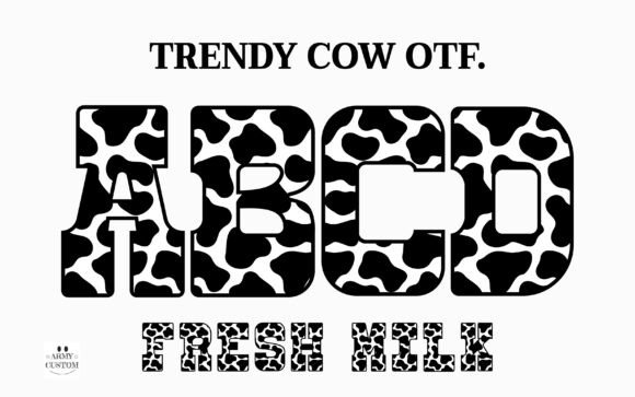 Unleash Your Brand's Personality with the Trendy Cow Typeface